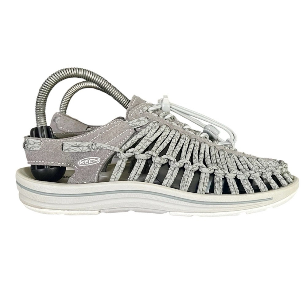 Keen‎ Uneek Grey Cord Sandals Womens 8 Outdoor Hiking Comfort Shoes 1018698